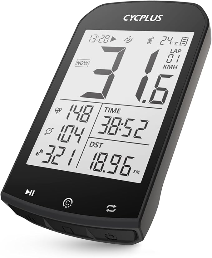 61QMFJeHKKL._AC_SX679_ کامپیوتر دوچرخه Cycplus M1 | GPS Bike Computer با صفحهنمایش بزرگ - Image 1