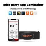 سنسور ضربان قلب Moofit HR6 – بلوتوث + ANT+ با بند سینه‌ای، دقیق و مناسب همه ورزش‌ها - Image 2