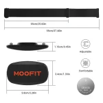 سنسور ضربان قلب Moofit HR6 – بلوتوث + ANT+ با بند سینه‌ای، دقیق و مناسب همه ورزش‌ها - Image 5