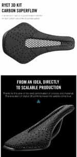 زین صندلی کربن مدل AIRCODE 3D HONEYCOMB - Image 2
