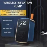 پمپ باد برقی مخصوص جا فندکی1pc Wireless Car Air Compressor Air Pump Electric Tire Inflator Pump for Motorcy - Image 3